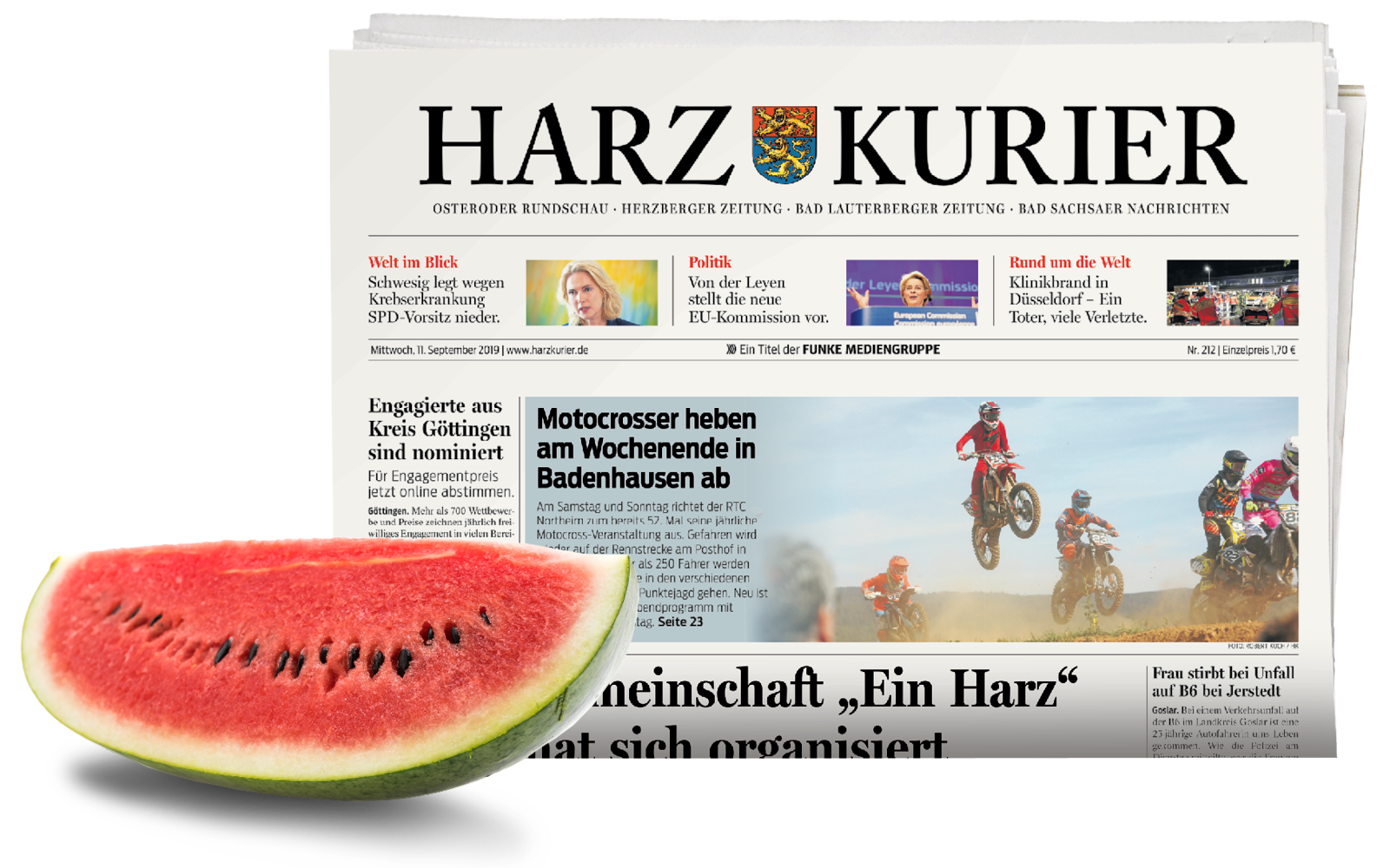 Morgens die gedruckte Zeitung druckfrisch im Briefkasten.